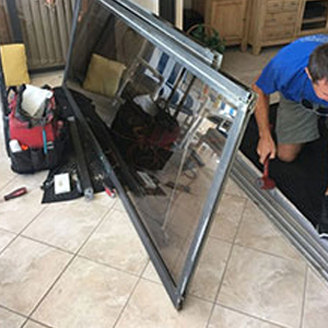 sliding glass door frame repair Hughson